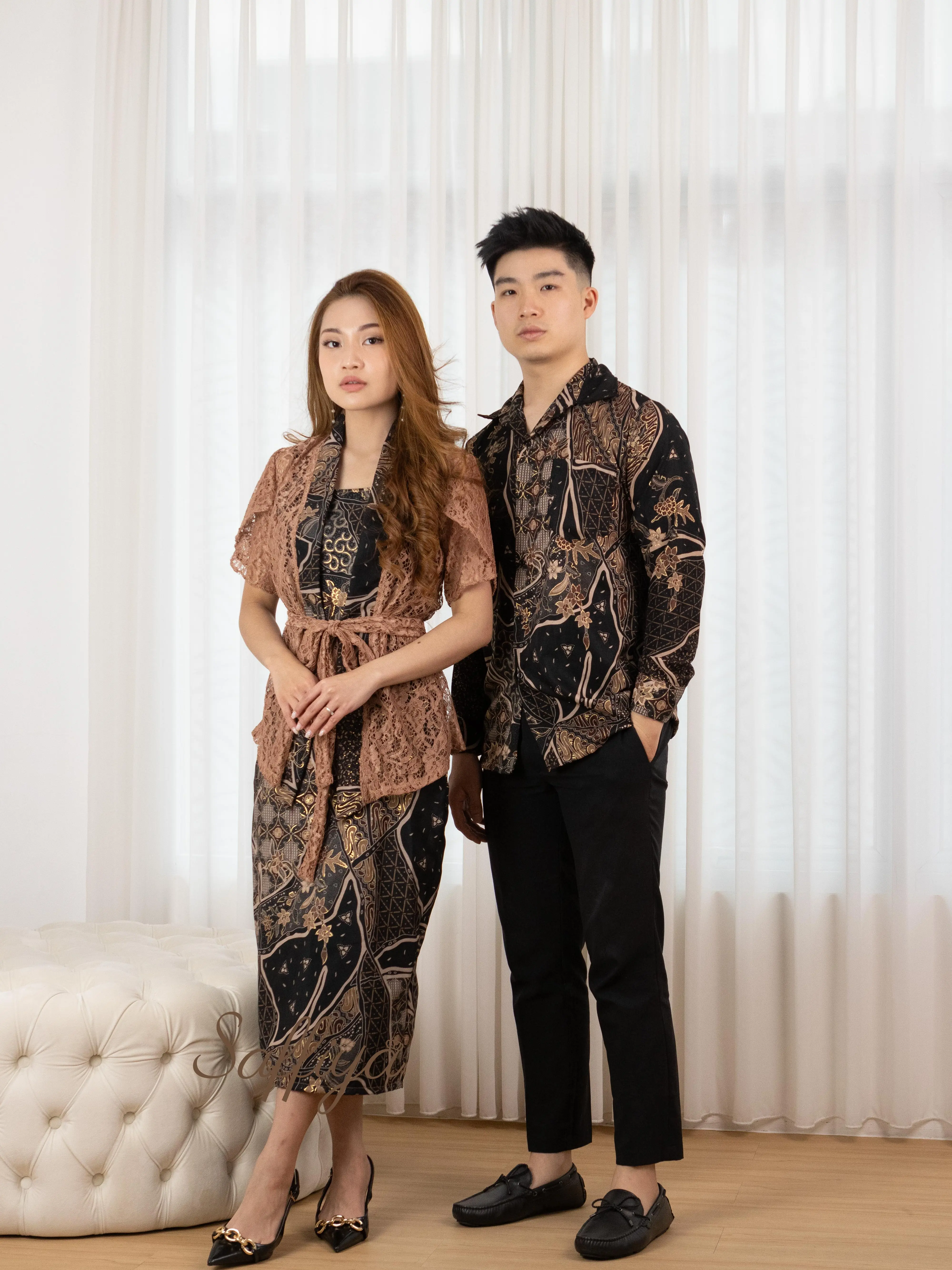 SAFFIYA - Couple Arina Batik / Dress Batik / Couple Batik / Dress Pesta / Dress Natal / Dress Lebaran / Dress Wisuda / Dress Wanita Terbaru