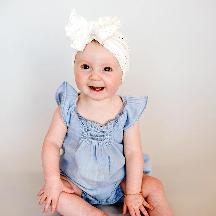 Product Introduction of Baby Cap Summer Mesh Baby Girl Hat Cute Bow Infant Baby Bonnet Cap Soft Elastic Newborn Beanie 15