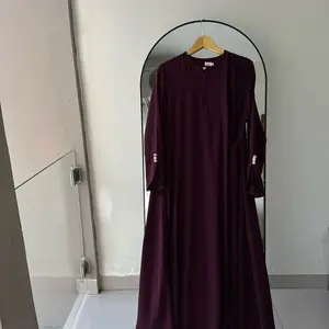 Muti AMARILIS PLISKET GAMIS ( SAJA )Kain Marina UV Premium Anti UV Nyaman untuk Umroh Haji Dress Dewasa Muslim Syari