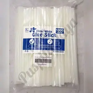 K Brand Lem Lilin / Glue Stik Isi Ulang Lem Tembak  Putih Transparan untuk Serbaguna