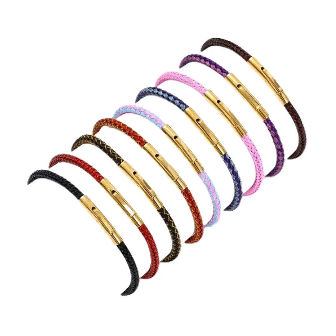 Gelang Tali Kawat Anti air Waterproof Untuk Charm Liontin Emas Model Klik