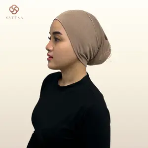 Ciput Cincin Airflow Sattka Basic / Adem Lentur Stretch Katun Jilbab