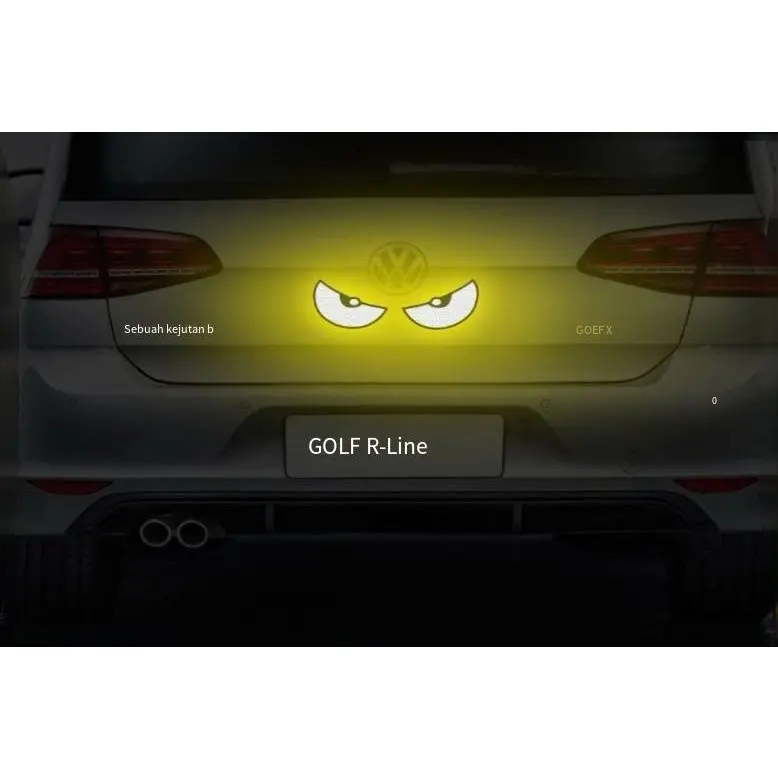 Stiker Reflektif/Tiga Dimensi Stiker Mata Motor/Stiker Mata Setan Kecil/Stiker Mata Kucing/Stiker Motor Mobil Elektrik Yang Berlaku 3