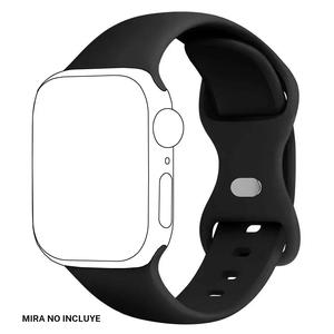 Correa de reloj de silicona (solo correa), correa de reloj de repuesto para iWatch Series 9 8 7 SE 6 5 4 Ultra 2, accesorios para reloj inteligente, wearable