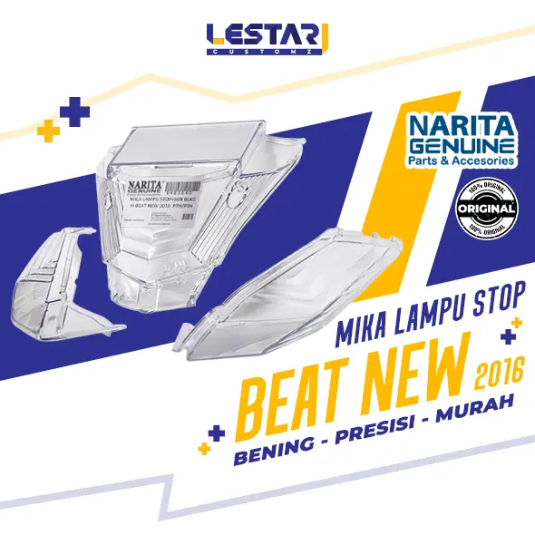 Mika kaca lampu Stop belakang Beat new fi esp 2016 - 2019 7