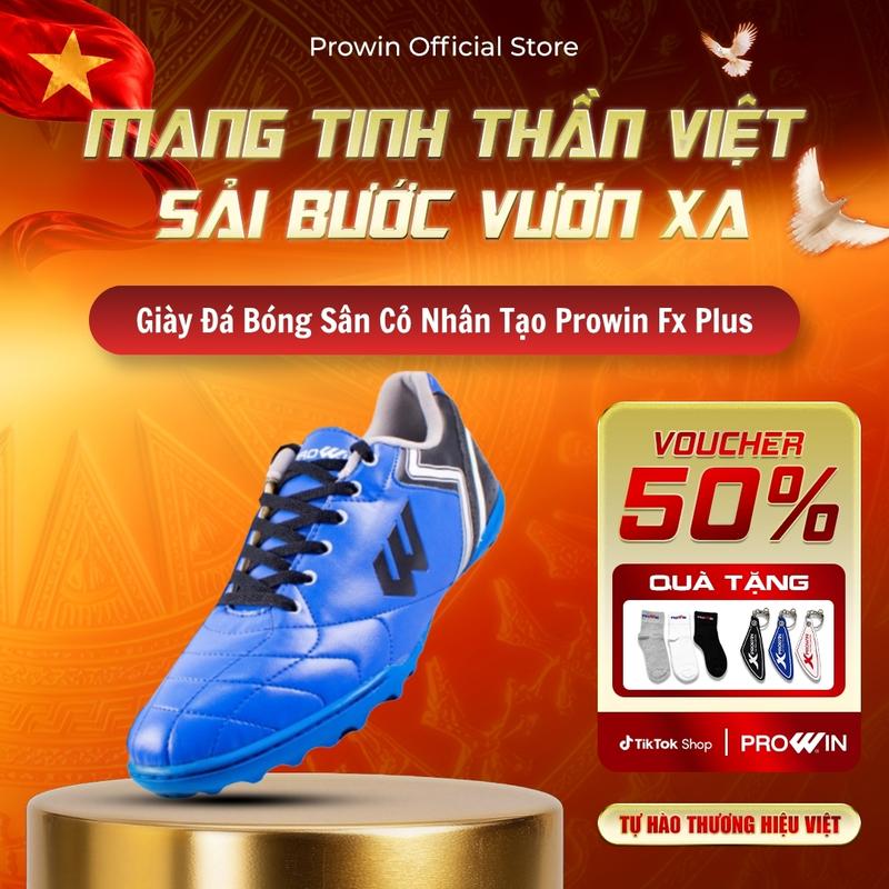 [KOL] Giày Đá Bóng Prowin FX Plus Sân Cỏ Nhân Tạo Size 38–44 – Da PVC Cao Cấp, Nhẹ, Bám Sân Tốt, Thiết Kế Thể Thao