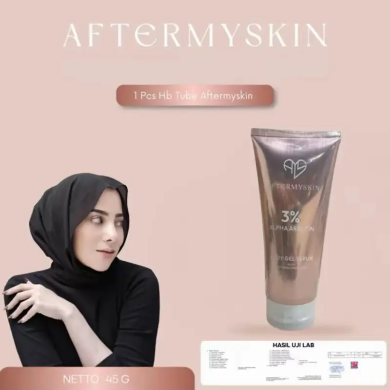 【Official Distributor】AFTERMYSKIN - 1 PCS HB Alpha Arbutin Niacinamide Whitening Bodycream HB Dosting Bodylotion Mencerahkan Memutihkan Melembutkan Penghilang Bekas Luka Meratakan Warna Kulit Tubuh Kusam Hitam Bodycare Afterskin After Skin Viral BPOM