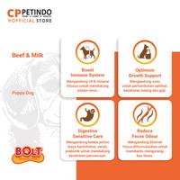 Gambar BOLT DOG BEEF & MILK PUPPY 20KG 25X@800GR dari CPPETINDO Official Shop Kota Depok 4 Tokopedia