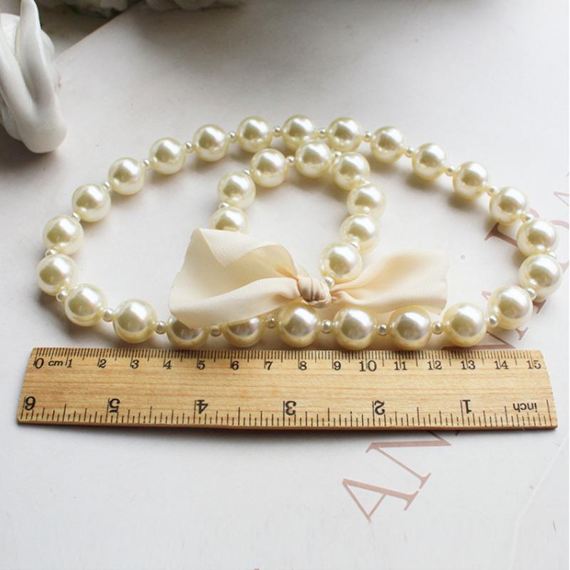Bộ Phụ Kiện Trẻ Em, Dành Cho Bé Gái, Vòng Cổ Và Vòng Tay Ngọc Trai Nhân Tạo, 1 Bộ 2