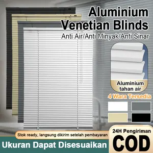 Venetian Blinds Aluminium Anti Air Kelembapan Tirai Gulung Jendela Anti Karat Persiana Aluminium Tahan Lama Roller Blind Jendela Pengiriman Cepat