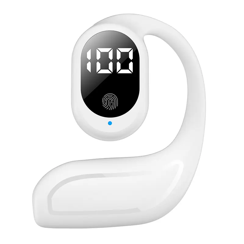 Tai Nghe Không Dây Bluetooth, FN98, Một Tai, Thiết Kế Thời Trang, Cảm Ứng, Màn Hình Kỹ Thuật Số LED 5.3, Nút Tai Giảm Tiếng Ồn, Tai Nghe Nhạc Bluetooth TWS, Thời Lượng Pin Dài 20 Giờ 4