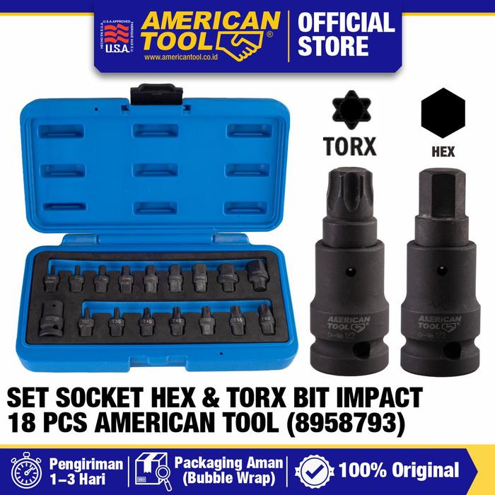 Tool Shock Bit Promo American Tool Set Mata Hex & Torx Bits / Impact Hex & Torx Bit 1/ ...