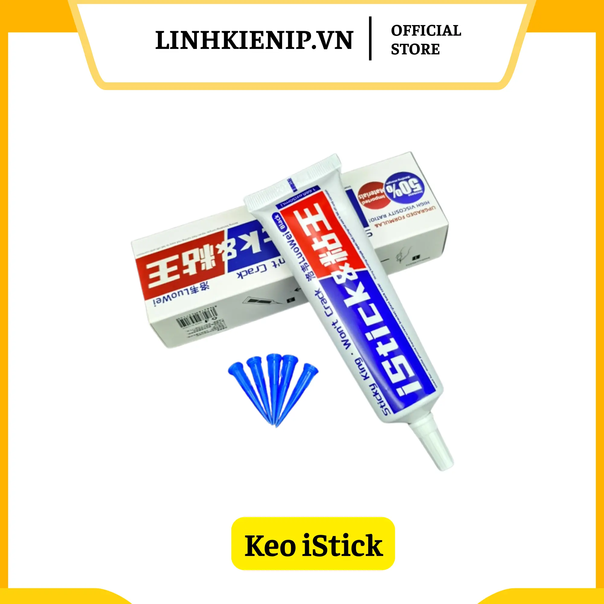 Keo iStick dán lưng, viền, màn hình điện thoại - 15ml (Đen/Trong)