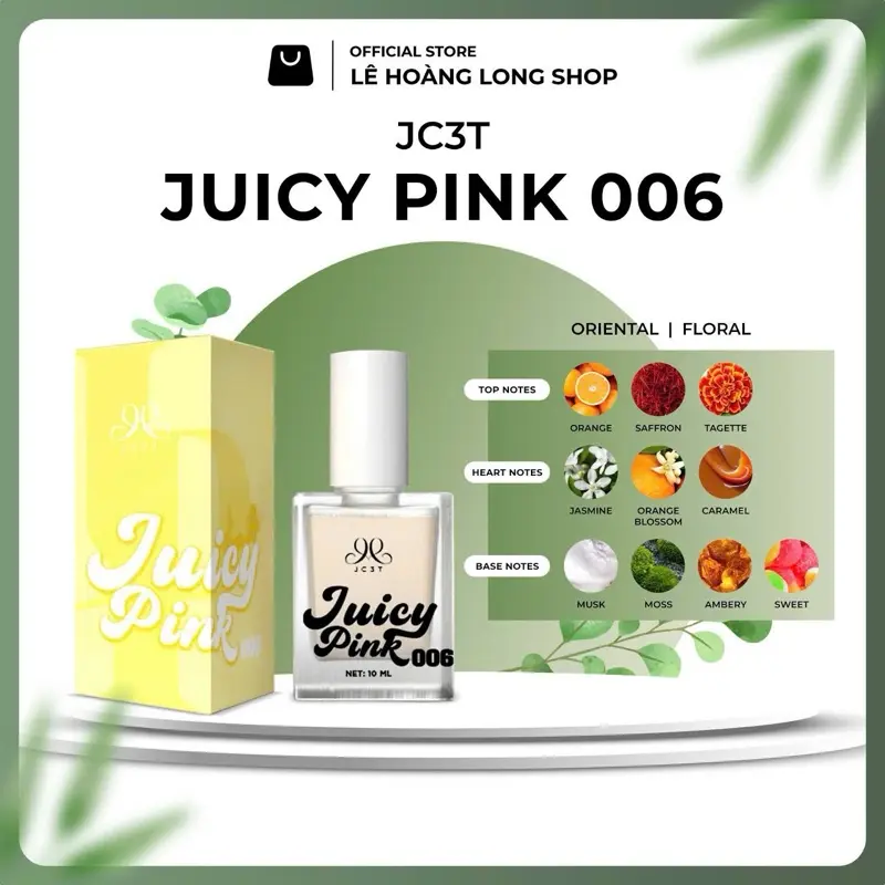HOA JUICY PINK - 10ML - LƯU HƯƠNG 12 TIẾNG 5
