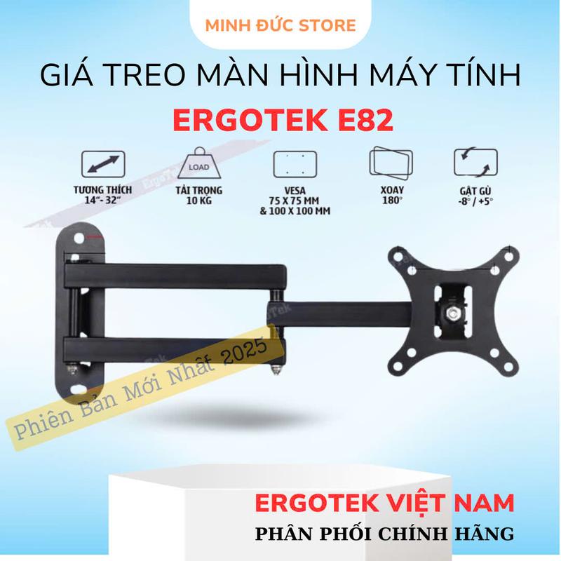  Giá Treo Màn Hình Máy Tính Xoay Đa Năng ErgoTek E82 14 - 32 Inch - Giá Treo Xoay 180 Độ 