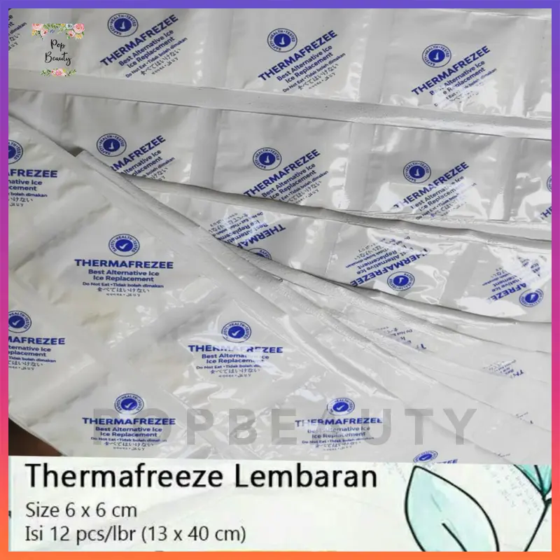 Thermafreeze Ice Gel Lembaran Isi 12 ukuran 6 x6 cm 1
