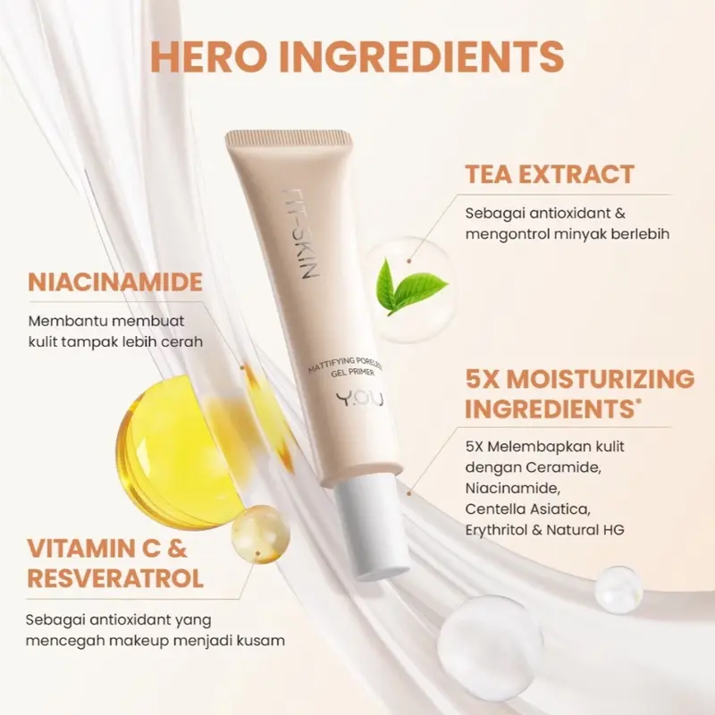 YOU PRIMER FIT SKIN MATTIFYING PORELESS GEL PRIMER MAKEUP MAKE UP BY YOU 2
