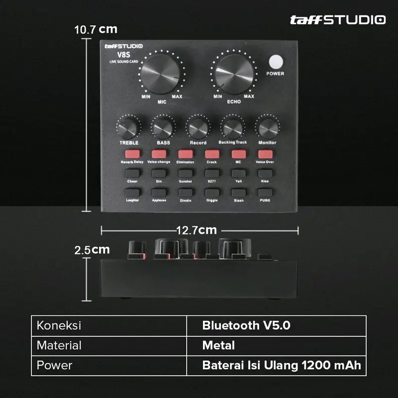 New Soundcard V8 V8s V8u. V8plus TAFFSTUDIO 7