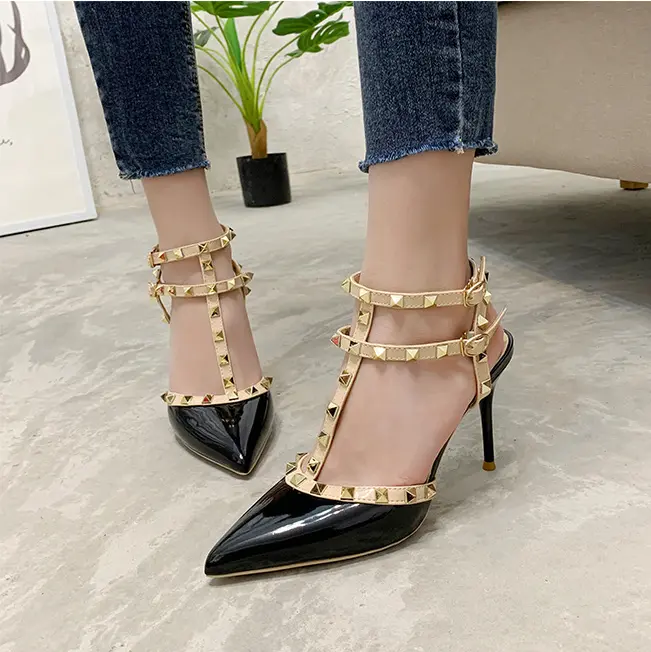 CMS Sepatu Pesta Wanita Ankle Strap Platform Heels Wedding Shoes 888 5