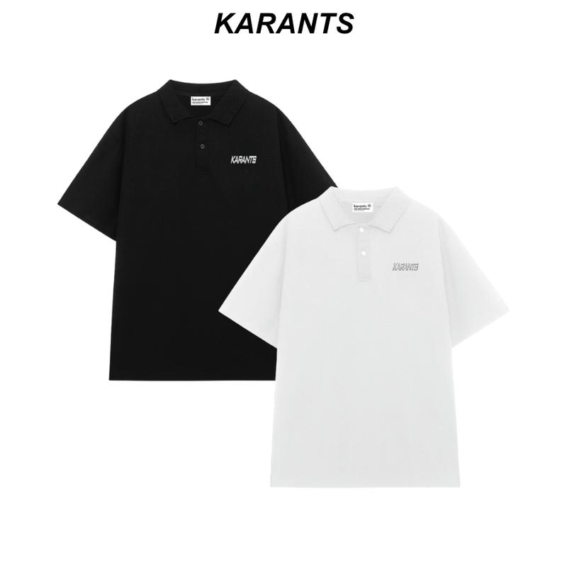 Áo Polo Trơn Logo Kim Loại Karants Cotton Cá Sấu 250gsm Premium Form Oversize Nam Nữ Unisex Menswear Hot Trend 2025 - KR257