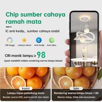 Gambar Lampu Gantung Restoran 3Warna Lampu Meja Ruang Makan Modern Lampu Dekorasi Interior Lampu Gantung Kamar Tidur Lampu kamar tidur aesthetic plafon - A-Putih-Remote dari GOGEOUS Lampu Shop Kab. Tangerang 4 Tokopedia