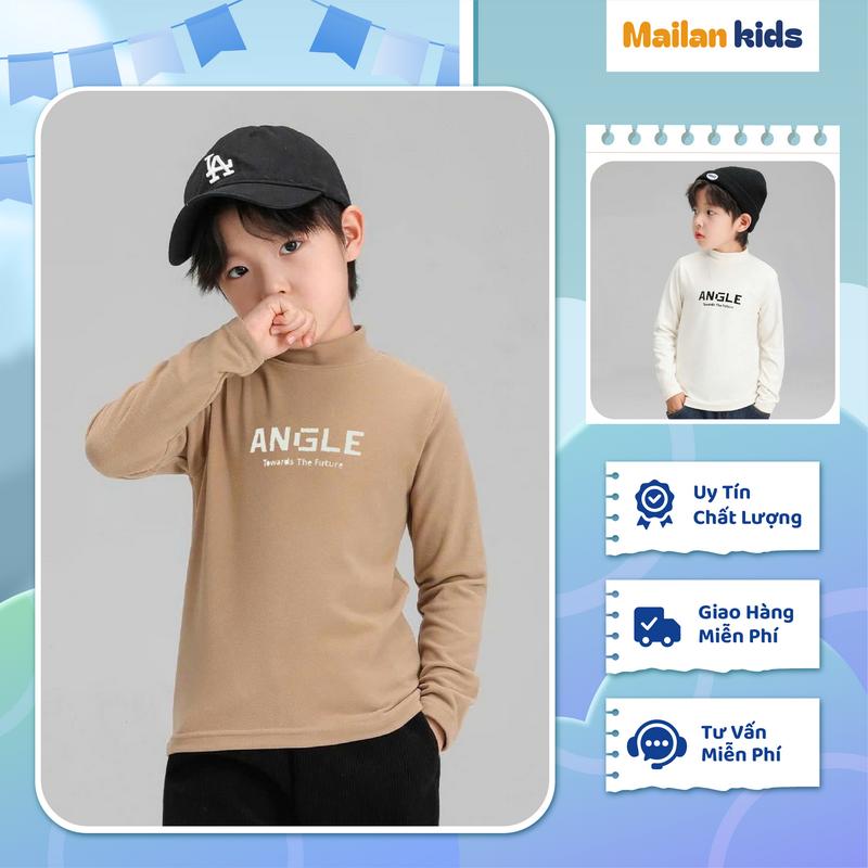 Áo Giữ Nhiệt Nỉ Nhung Bé Trai Bé Gái 16-46kg Hoodie Trẻ Em Giữ Ấm Co Giãn Mềm Mịn Size 4-14 Tuổi Thiết Kế Sành Điệu In 3D Độc Đáo Mailankids
