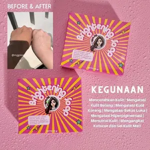 Sabun MGG Skin Brightening - Mencerahkan, Mengilangkan Koreng Kulit Belang Lipatan Gelap Jerawat Punggung