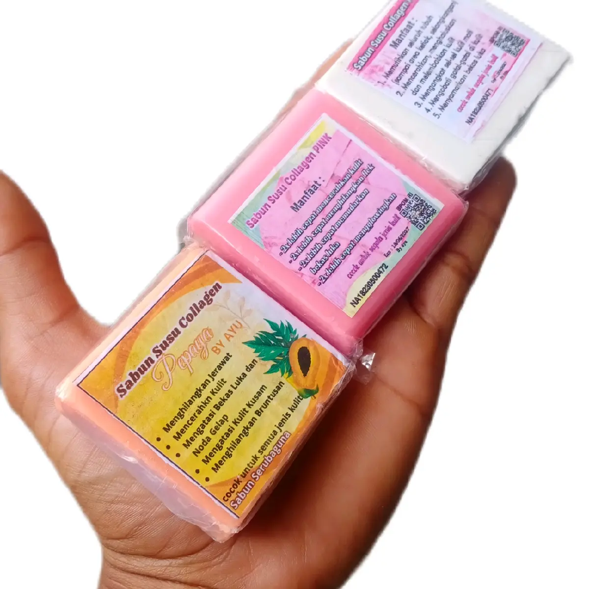 Sabun pemutih susu Collagen Pink Viral Original Mandi Soap Mencerahkan Tubuh Perawatan