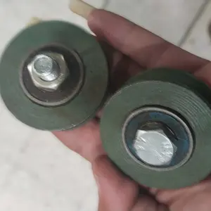 Roda pagar merah dan hijau besi Cor 6 cm bentuk bulat dan siku roda only tanpa casing BERKUALITAS dan TERMURAH