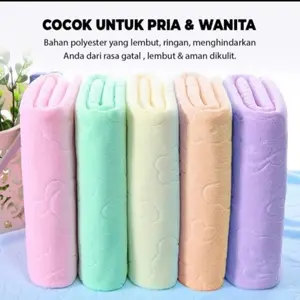 Handuk Mandi Jumbo Bahan Microfiber Motif Beruang 70x140