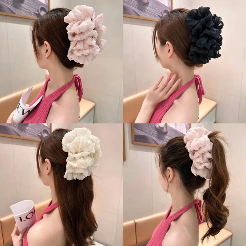 Kẹp Tóc Càng Cua Nơ Cỡ Lớn, Thiết Kế Thanh Lịch, Thời Trang Mới Hottrend 2025 Cho Nữ, Phụ Kiện Tóc