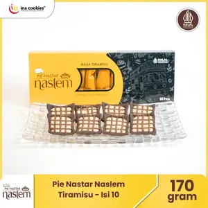 Pie Nastar Naslem Tiramisu isi 10 pcs Oleh-Oleh Bandung by Ina Cookies Cemilan Cream Kopi