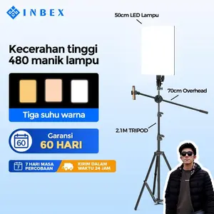 【leo_giovannii】【Warranty 60 HARI】【24H Shipping】INBEX IP80 Lampu Konten Kreator Perekaman Video Fotografi Profesional LED 80W Pencahayaan Studio Video
