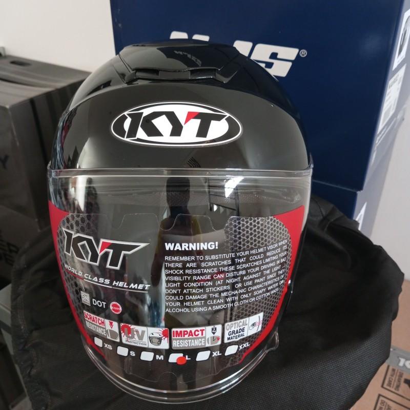 Product Introduction of HELM KYT KYOTO R SOLID BLACK ORIGINAL 22