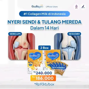 Ready [2 BOX] Etallagen Collagen Milk Anti Aging 150gr BPOM Susu Kesehatan Kulit & Tulang Premium Rendah Gula