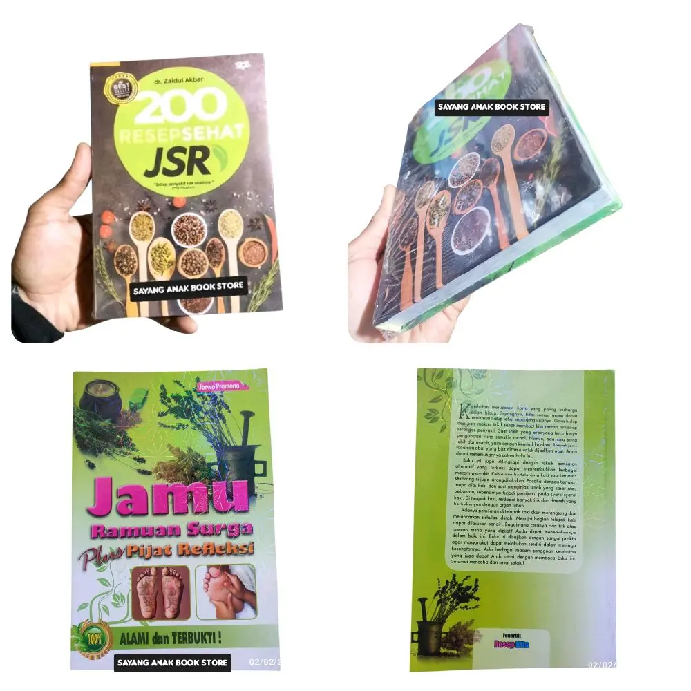 Buku Best Seller 200 Resep Sehat Jsr - Dr Jaidul Akbar Makanan - Buku Pengobatan Herbal