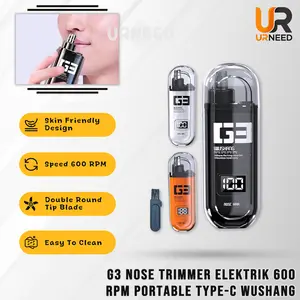 Nose Trimmer Elektrik Wushang G3 Alat Cukur Bulu Hidung Portabel Rechargeable