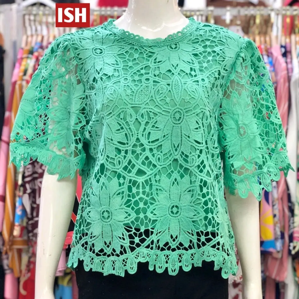 Blus Brokat bangkok Crop Top