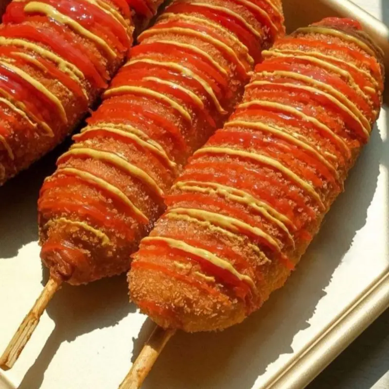CORNDOG MOZARELA KENTANG SOSIS ISI 3 favorit BARU BEST Cafe, Resto - panir Mozarela 2