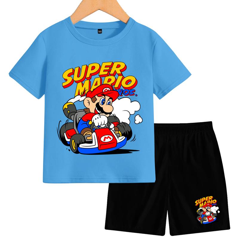 Setelan mario Anak-Anak Lengan Pendek Terbaru Fashion 6