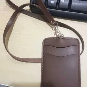 ID card holder Name tag Holder 3 slot kartu. ID card holder kulit sintetis