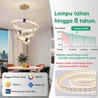 Gambar 【Penawaran terbatas】Lampu Gantung Minimalis Kristal Lampu Gantung Ruang Tamu Kamar Tidur 3Warna Mewah Lampu Hias pencahayaan indoor chandeliers lampuruangtamu COD - B18-8-40CM dari GOGEOUS Lampu store Kab. Tangerang 4 Tokopedia