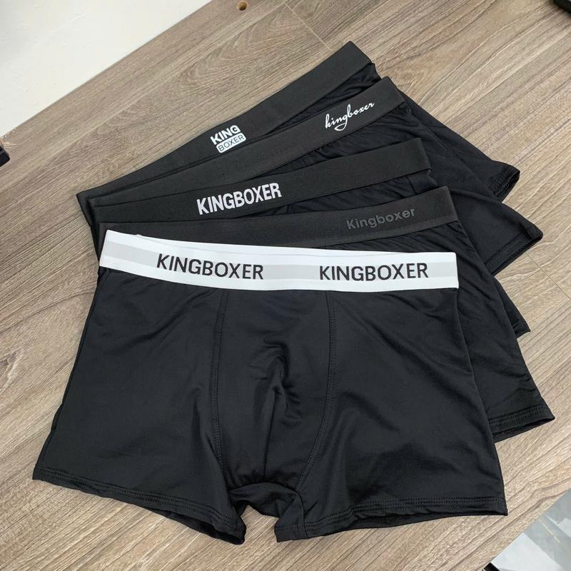 Combo 7 Quần Boxer Nam Kingboxer Màu Đen Menswear mặc đủ 1 tuần Quần Sịp Nam Đùi thun lạnh cao cấp co dãn 4 chiều