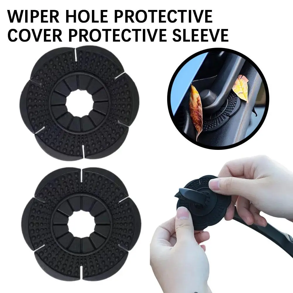 Vỏ Bảo Vệ Lỗ Gạt Nước, 2 Chiếc, Chống Bụi, Thích Hợp Cho Lưỡi Gạt Nước Ô Tô, Tấm Silicon Tự Động, Ngăn Ngừa Lá, Thích Hợp Cho Mọi Loại Xe, Phụ Kiện Vỏ Bảo Vệ Thông Dụng