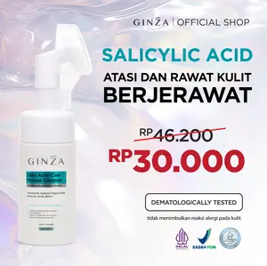 Ginza Daily Acne Care Mousse Cleanser 110ml Facial Wajah Acid Berjerawat