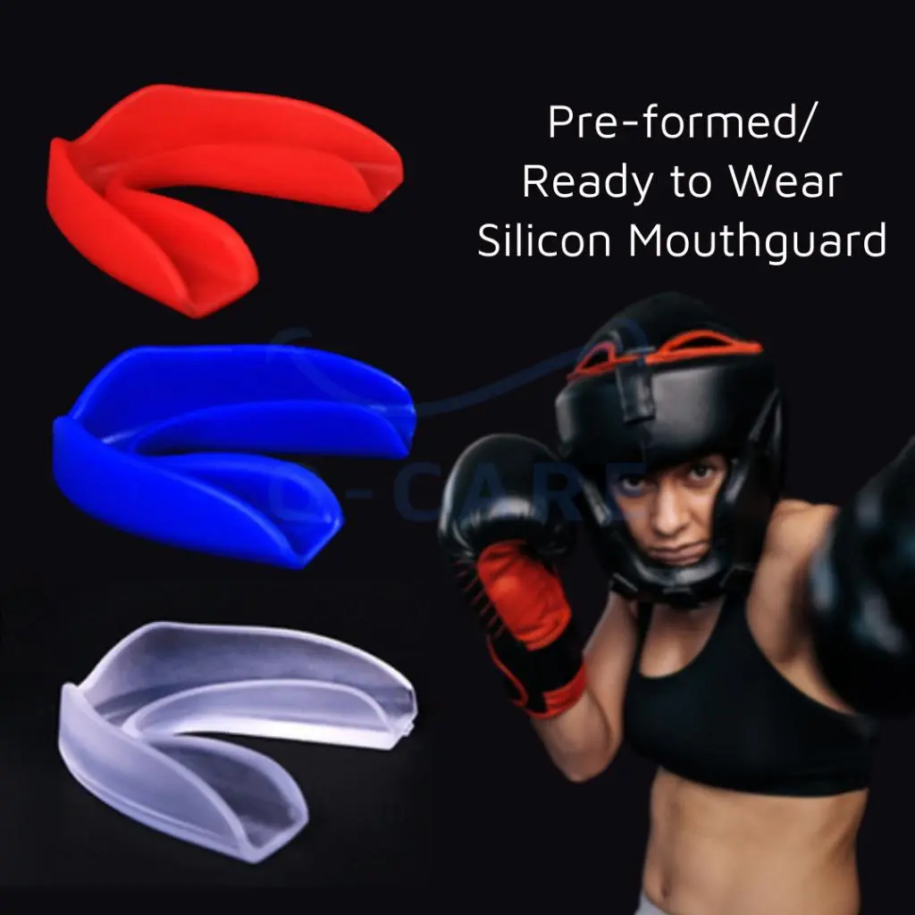 Mouthguard MouthGum Shield Pendakap gigi Pedakap sukan Basketball MMA Muay Thai Teeth Protect Protecting teeth Boxing Safety Anak Dewasa _TTreasures Remaja Green
