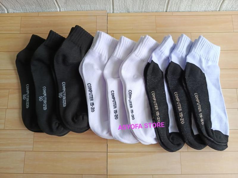 Product Introduction of ISI 6 PASANG KAOS KAKI PUTIH TELAPAK HITAM POLOS UKURAN ANAK SD/KAOS KAKI PENDEK COWOK DAN CEWEK UNTUK ANAK SD/KAOS KAKI ANAK SD UKURAN DI ATAS MATA KAKI Fashion 12