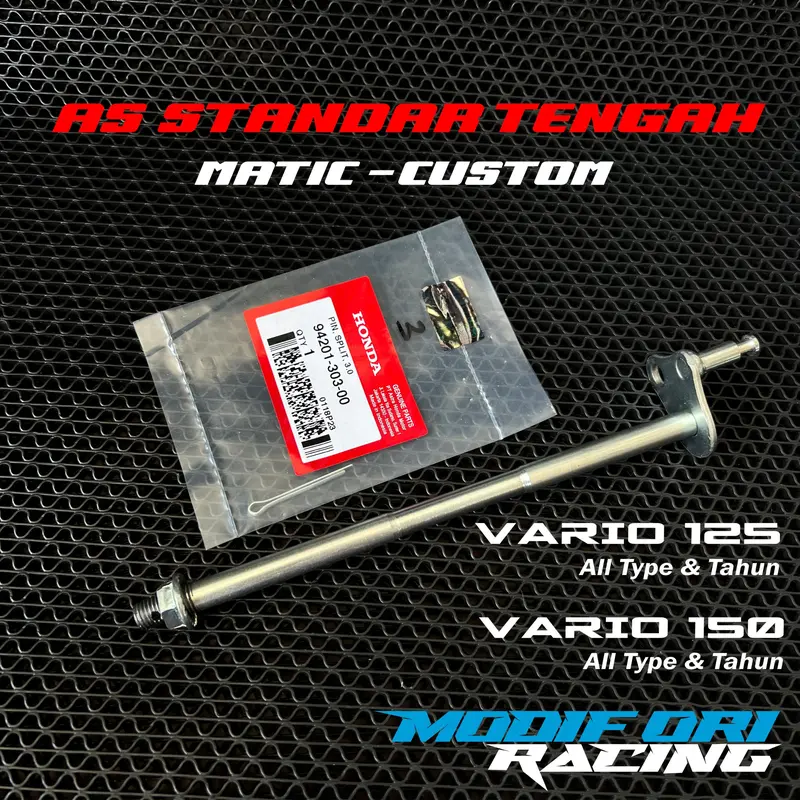 As standar 2 Tengah dan As mounting CUSTOM CNC VARIO/PCX/BEAT/GENIO/SCOOPY as standart standar 2 tengah beat 1