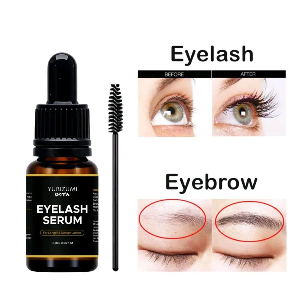 Yurizumi Eyelash Serum BPOM 10ml untuk Meningkatkan Panjang & Ketebalan Bulu Mata dan Alis dengan Aplikator Khusus