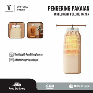 [Trawey] Mesin Pengering Pakaian Portabel Intellegent Folding Dryer Anti Bakteri Sterilisasi & Penghilang Tungau 2 Mode Cepat / Pemanas Pengering Pakaian Lipat Listrik Anti Bakteri Pengering Baju Sepatu Multifungsi Mesin